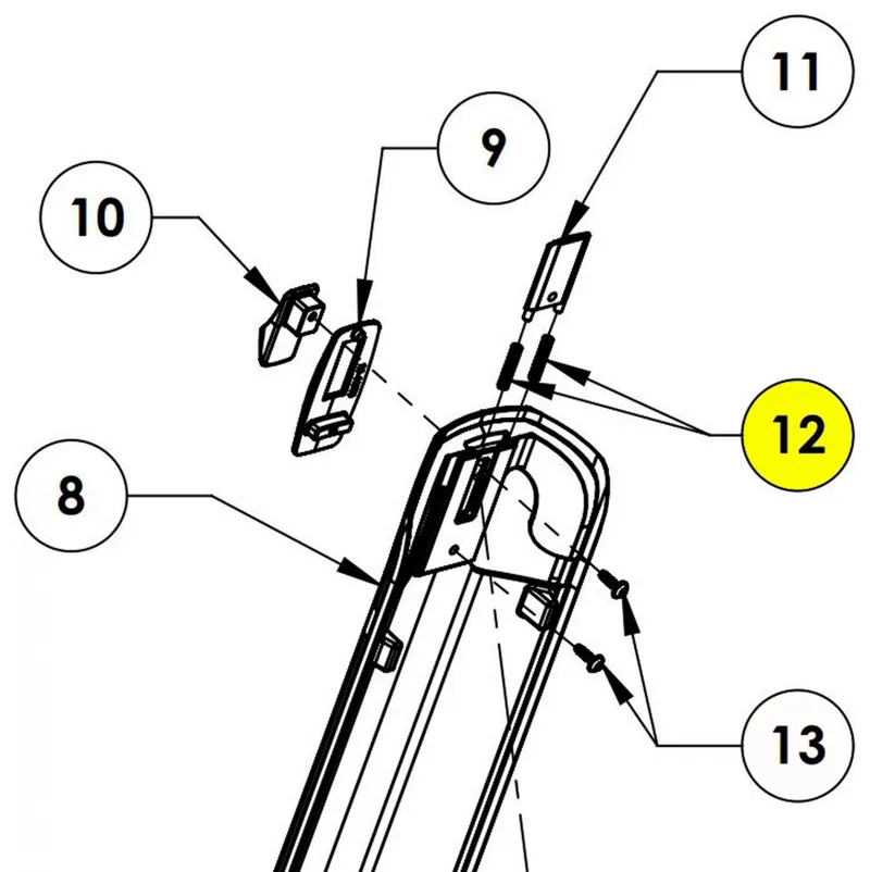Cube Battery Cover Shift Lock Spring 21-07452 - 3864